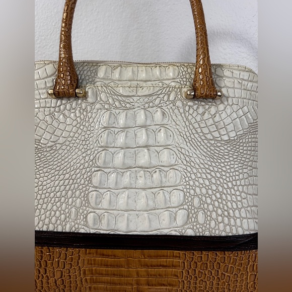 Brahmin Authentic Sydney Coconut Kedima Large Genuine Leather Tote Bag . - Picture 14 of 15